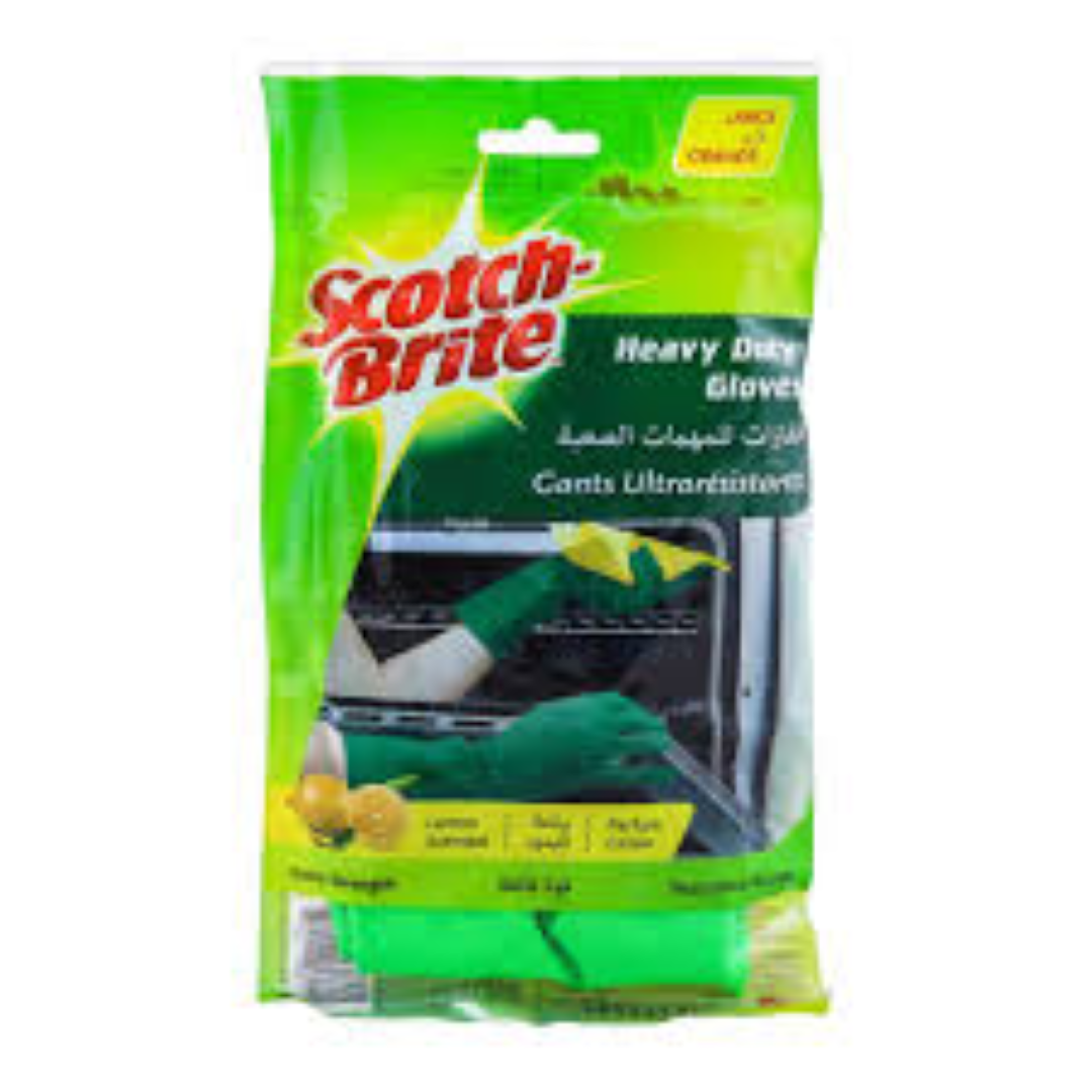 SCOTCH BRITE HEAVY DUTY GLOVES LARGE